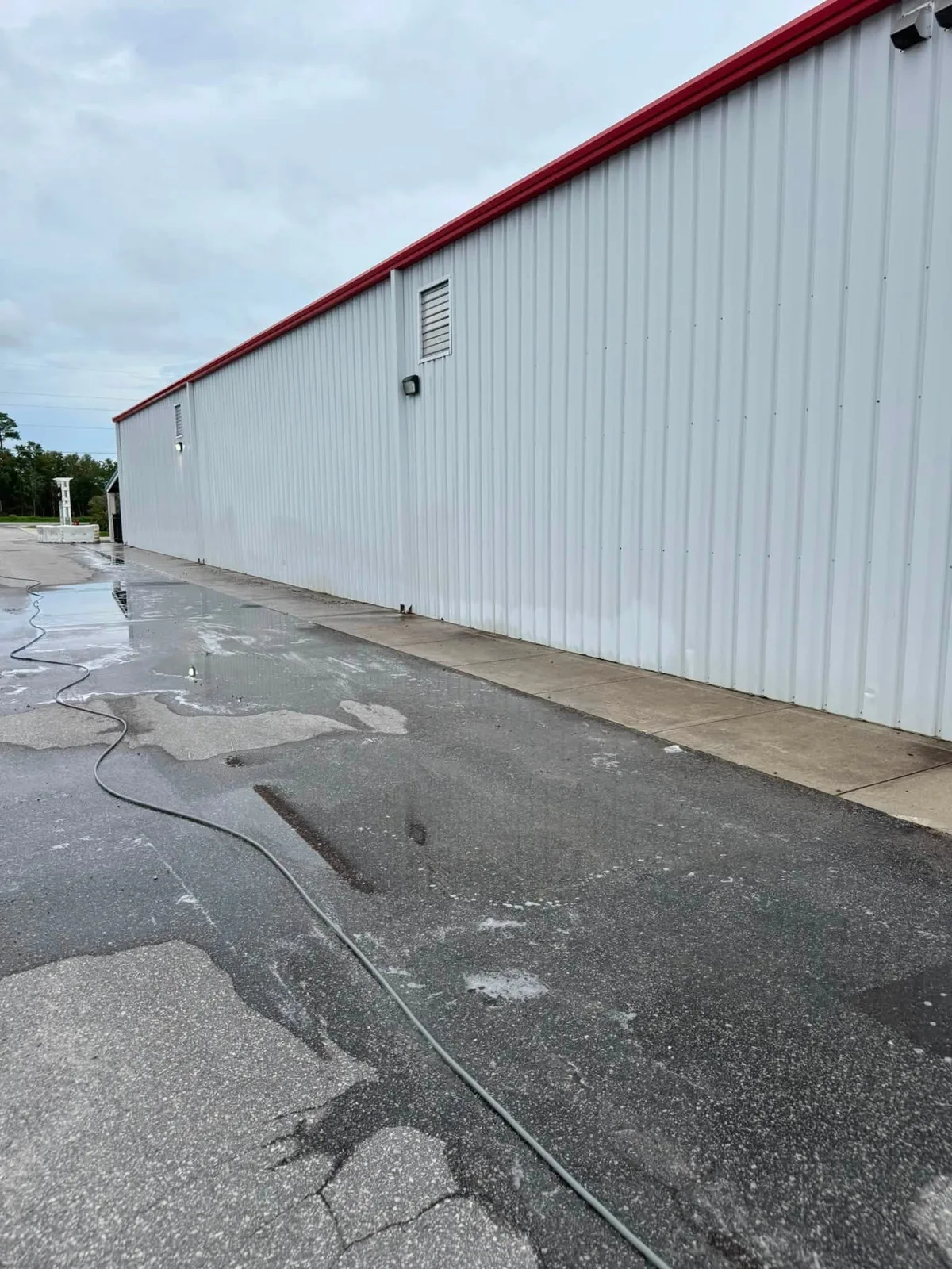 Commercial building washed clean in Surf City North Carolina