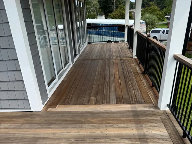 The same deck, dried out — Ray-Nor-Shine Pro Wash job photo